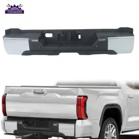 Tpg375480 Topgears56 Rear Step Bumper For Toyota Tundra 2022-2024 With Back-up Lamp Parking Sensors