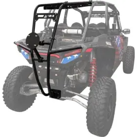 134-914-00166d40-061f87 Tusk Utv Rear Bumper Cargo Rack And Spare Tire Carrier