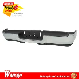 Wg4735948 Wansgo Rear Step Bumper Without Fog Light Holes Chrome New For Ram 2500/3500 2019-2024