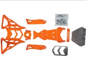 Sma-8jwfb-rw-or Yamaha New Orange Racewerx Front Bumper Kit Extreme Riding