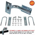Spare Tire Carrier For Shorelander/ Boat Trailer Frame Mount Fit 4 5 6 Lug Wheel New. Price: $82.95.