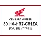 Honda Fdr, Rr. (TYPE1) 80110-HR7-C81ZA Oem New. Price: $173.17.