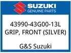 Suzuki Oem Part 43990-43G00-13L Grip,front (silver) New. Price: $89.68.
