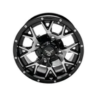 Quadboss Barbwire Wheel 15X7, 4/156, 4+3, Black/machined RT-GW081157156MBA New. Price: $220.72.