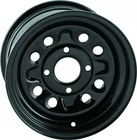Like New Quadboss Steely Wheel 12X7 - 5+2 4/110 Used. Price: $54.99.