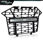 Fit For 20-24 Polaris Rzr Pro Xp Front Bumper Mesh Grille W/ Led Light Bar New. Price: $46.99.