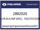 Polaris Oem Part 2882020 K-bumper, Front New. Price: $294.99.