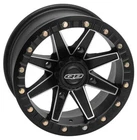 Quadboss 608528 14X7 4X110MM Lock Matte Black Machined Wheel New. Price: $310.57.