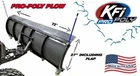 Kfi 72" Utv Poly Blade Snow Plow Kit For 2015 Polaris Ranger Fullsize 570 4X4 New. Price: $1026.85.