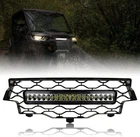 Front Bumper Mesh Grille W/ Led Light For 16-19 Can-am Defender Max HD5 HD8 HD10 New. Price: $66.84.
