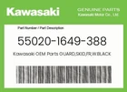 Kawasaki Genuine Guard,skid,fr,w.black 55020-1649-388 New. Price: $30.89.