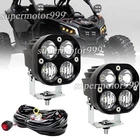 Fit Can-am Maverick X3 3" Led Cube Work Lights Spot Flood Pods + Wiring Harness New. Price: $32.59.