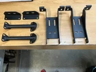 Brackets, Bolts And End Caps For Polaris Pre-runner Rear Brush Guard. No Bumper! Used. Price: $50.00.
