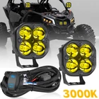 2X For Can-am Maverick X3 Led Cube Work Light Bar Spot Pods+rocker Switch Wiring New. Price: $47.49.