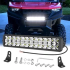 For Polaris Ranger Xp Bumper Mount Grille 12" Pro Led Work Light Bar Combo 14" New. Price: $57.99.