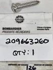 1 New Sea-doo Challenger Gti Factory Panhead 6.3X32 Screw Part Oem 209663260 Nos. Price: $5.89.