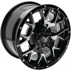 Quadboss Barbwire Wheel 14X7, 4/137, 5+2, Black/machined RT-GW081147137MBB New. Price: $202.09.