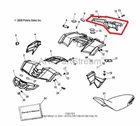 New Oem Polaris Sawtooth 200 Rear Fascia Cover Black. Price: $134.95.