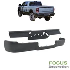 New For Ram 2500 3500 2019-2024 Primered Steel Rear Bumper Face Bar + Step Pad. Price: $304.33.