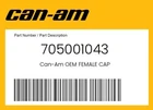 Can-am Genuine Female Cap 705001043 New. Price: $11.49.