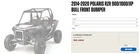Polaris Oem White Bull Front Bumper Rzr 900 / 1000 Xp (2014 2020) 2881202-133 Used. Price: $174.99.