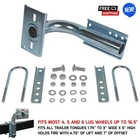 Spare Tire Carrier For Shorelander/ Boat Trailer Frame Mount Fit 4 5 6 Lug Wheel New. Price: $79.83.