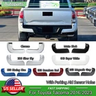 Rear Bumper End Caps Face Bar W/ Sensor Hole Pair For Toyota Tacoma 2016-2023 New. Price: $30.39.