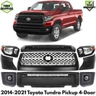 Front Bumper And Grille Assembly Kit For 2014-2021 Toyota Tundra Pickup New. Price: $680.00.