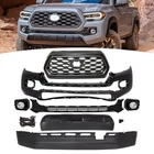 Front Bumper Cover Grille W/ Fog Lights Complete Kit For 2016-2023 Toyota Tacoma New. Price: $465.49.