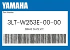 Yamaha Genuine Brake Shoe Kit 3LT-W253E-00-00 New. Price: $58.39.