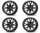 Atv/utv Wheels Set 15IN Itp Hurricane Matte Black 4/137 5+2 New. Price: $728.35.